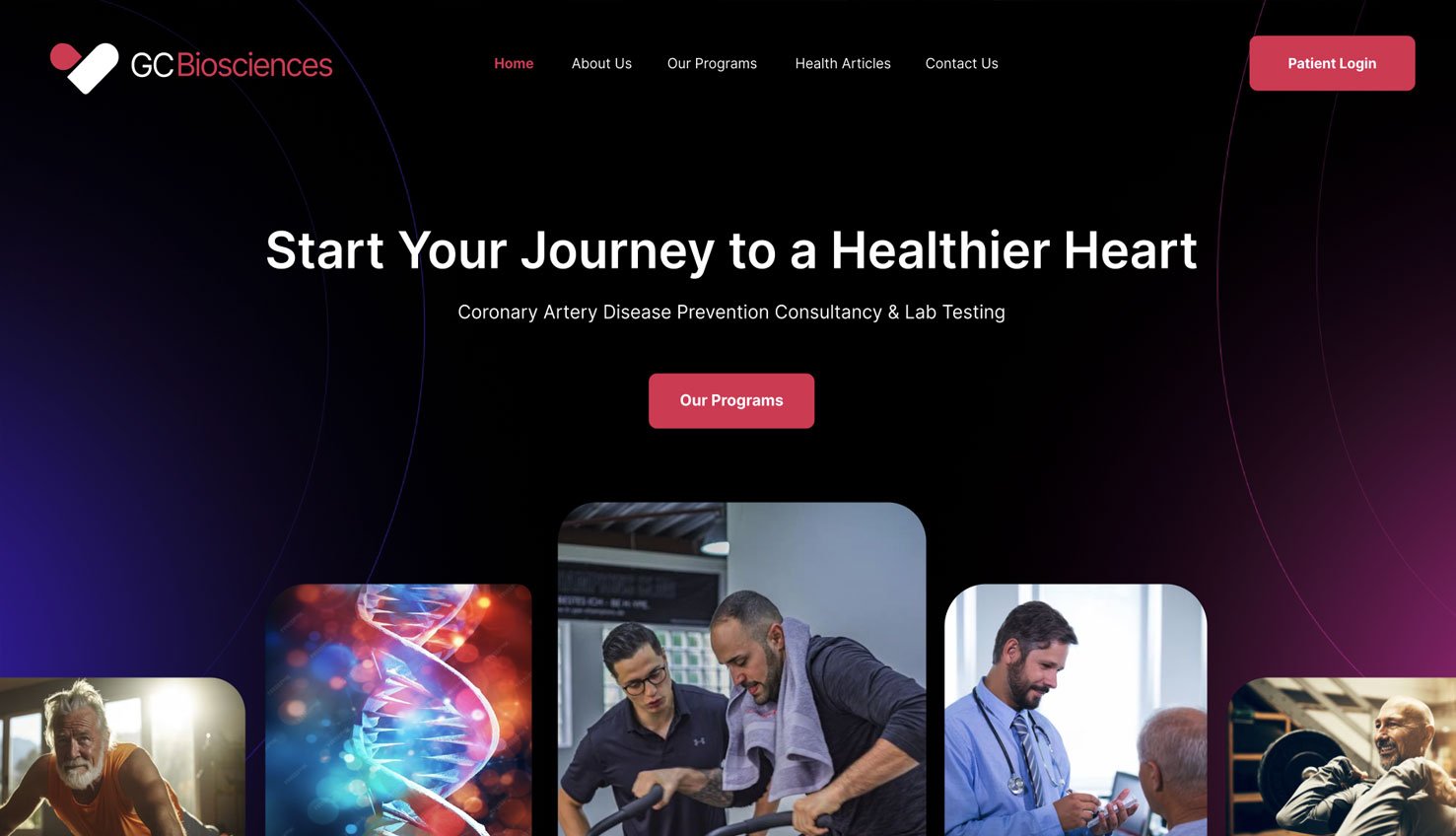 GC Biosciences | XD Wireframes